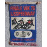 ICE SPEEDWAY - 1976 WORLD FINAL PENNANT