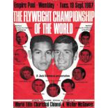 BOXING - 1967 CHARTCHAI CHIONOI V WALTER McGOWAN