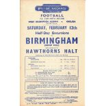 1949 WEST BROMWICH ALBION V CHELSEA ORIGINAL RAILWAY HANDBILL