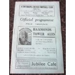 1951-52 SCUNTHORPE UNITED V OLDHAM ATHLETIC