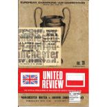 1967-68 MANCHESTER UNITED V GORNIK ZABRZE PROGRAMME & TICKET