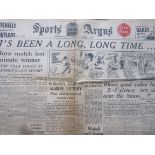 1946 SPORTS ARGUS - WEST BROM, WOLVES, BIRMINGHAM, A.VILLA, WALSALL, COVENRTY ETC