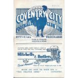 1936-37 COVENTRY CITY V WEST BROMWICH ALBION - FA CUP 5TH ROUND