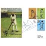 CRICKET - 1973 SOMERSET POSTAL COVER AUTOGRAPHED BY IAN BOTHAM