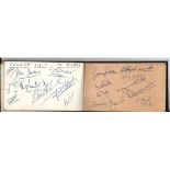 FULHAM & STOKE CITY AUTOGRAPHS EARLY 1960'S