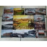 MANCHESTER UNITED OLD TRAFFORD QUALITY REPRINTED PHOTO'S X 13