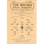 1943-44 WOLVES V WALSALL