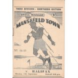 1954-55 MANSFIELD TOWN V HALIFAX TOWN