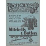 1936-37 WEST BROMWICH ALBION RESERVES V SHEFFIELD WEDNESDAY RESERVES