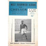 1948-49 WEST BROMWICH ALBION V CHELSEA FA CUP PIRATE PROGRAMME