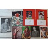 ARSENAL PLAYERS 7 AUTOGRAPHED PICTURES INC'S JOE MERCER & WALLY BARNES