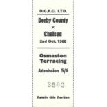 1968-69 DERBY COUNTY V CHELSEA LGE CUP TICKET