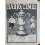 1954 FA CUP FINAL WEST BROMWICH ALBION V PRESTON RADIO TIMES