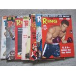 BOXING - SMALL COLLECTION OF 1960'S '' THE RING '' MAGAZINE X 11