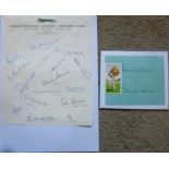 CRICKET - LEICESTERSHIRE AUTOGRAPHS