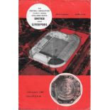 1965 CHARITY SHIELD MANCHESTER UNITED V LIVERPOOL