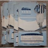 WEST BROMWICH ALBION HOME PROGRAMMES 1959-60 X 24 ( COMPLETE SEASON )