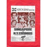 1979 SINGAPORE V NEW YORK COSMOS