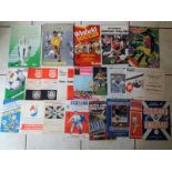 ENGLAND AWAY PROGRAMMES X 22 1960'S ONWARDS - SOME RARE ITEMS INCLUDED