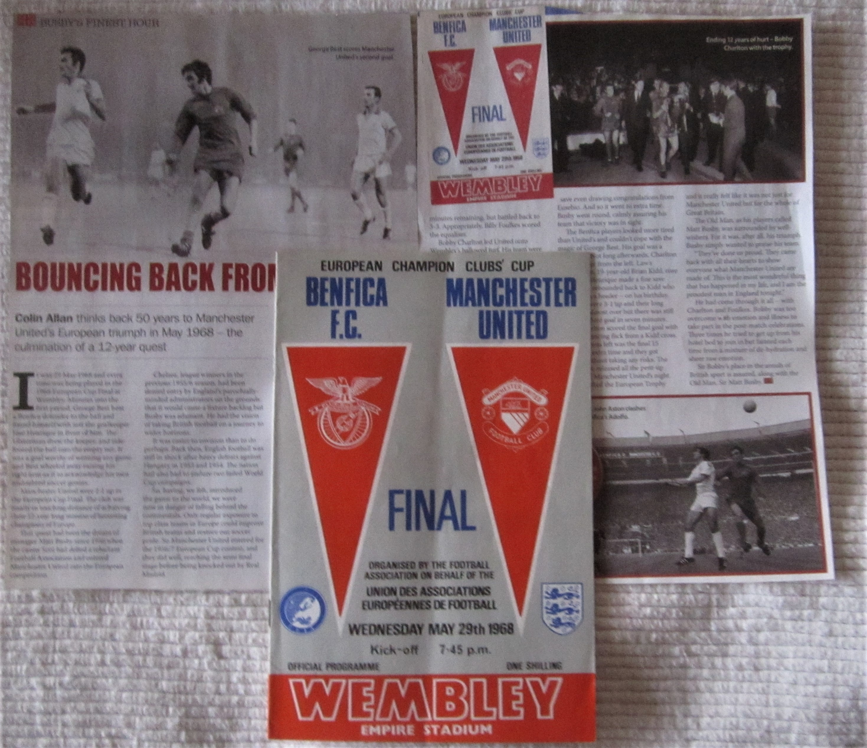 1988 EUROPEAN CUP FINAL BENFICA V MANCHESTER UNITED