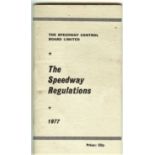 SPEEDWAY CONTROL BOARD REGULATIONS BOOKLET 1977