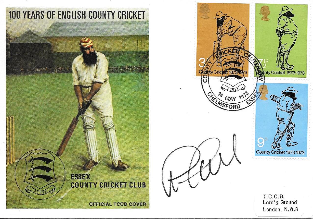 CRICKET - 1973 ESSEX POSTAL COVER AUTOGRAPHED BY GRAHAM GOOCH