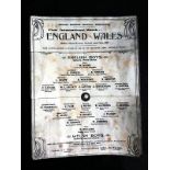 1907 ENGLAND BOYS v WALES BOYS AT WALSALL - 1ST EVER SCHOOLBOYS INTERNATIONAL