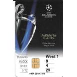 2004 CHAMPIONS LEAGUE FINAL PORTO V A S MONACO TICKET ( MOURINHO'S FIRST TITLE )