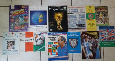 BIG MATCH PROGRAMMES INC WORLD CUP & ENGLAND AWAYS X 13