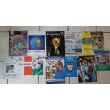 BIG MATCH PROGRAMMES INC WORLD CUP & ENGLAND AWAYS X 13