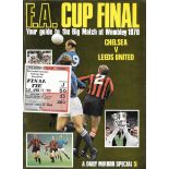 1970 FA CUP FINAL CHELSEA V LEEDS BROCHURE & TICKET