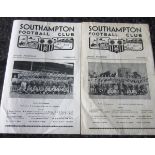 SOUTHAMPTON RESERVES V TOTTENHAM RESERVES 1967-68 & 1968-69