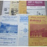 SCOTTISH 1950'S PROGRAMMES X 17 & 1 FROM EARLY 1960'S