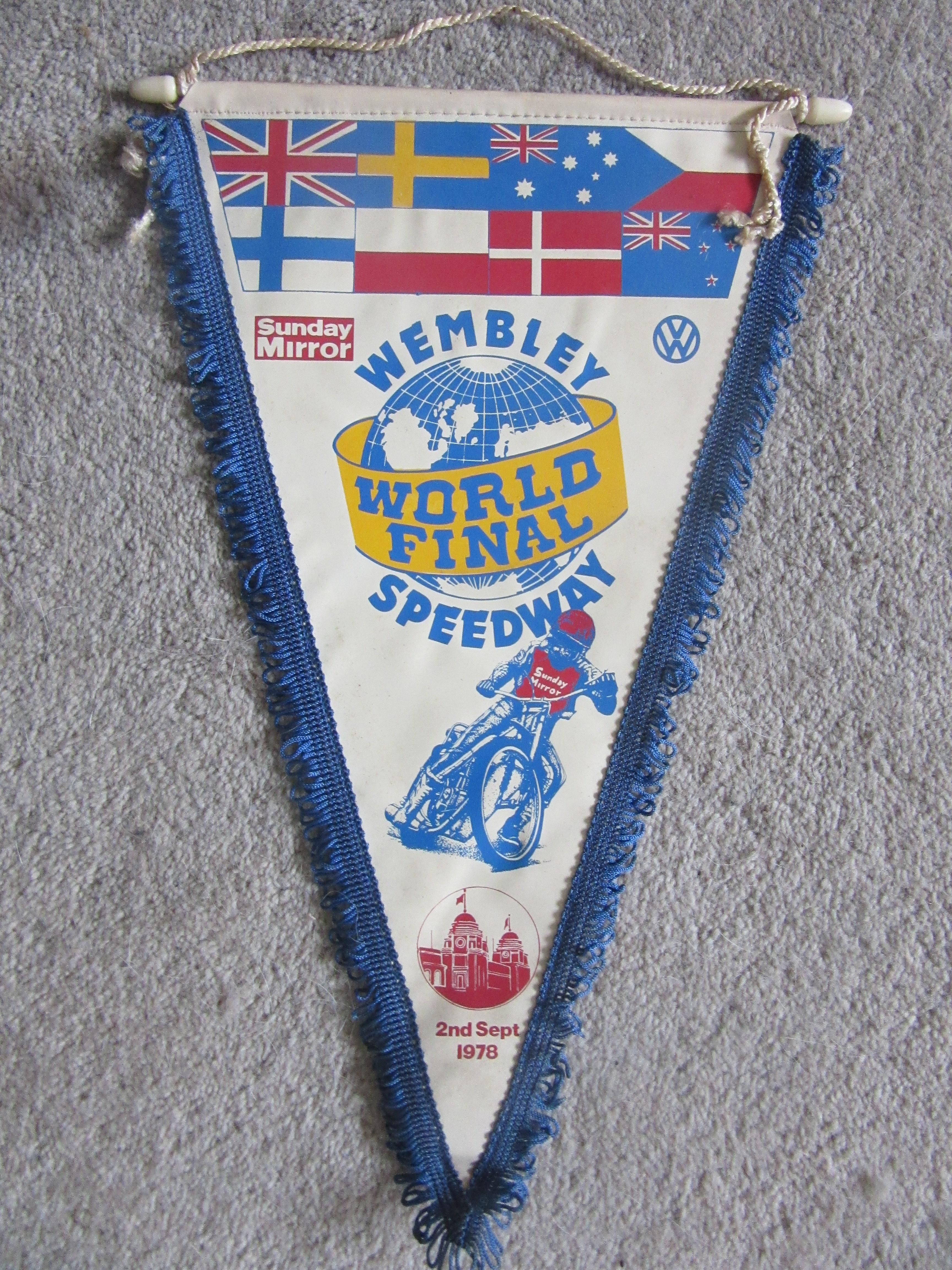 SPEEDWAY - 1978 WORLD FINAL PENNANT