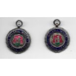 2 WALSALL MINOR FOOTBALL LGE MEDALS BOTH 1951-52