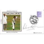 CRICKET - 1983 WORLD CUP POSTAL COVER AUTOGRAPHED BY RICHARD HADLEE