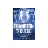 BOXING - FRAMPTON V QUIGG PROGRAMME & TICKET