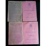 DULWICH HAMLET 1940'S HOME PROGRAMMES X 4