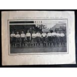 BOLTON WANDERERS ORIGINAL TEAM BOOK PLATE PICTURE FROM 1905
