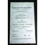 HEDNESFORD v NUNEATON.. FA CUP 1952-53