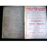 LIVERPOOL v NOTTINGHAM FOREST FA CUP 1947/1948.