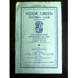 MOOR GREEN V BEDWORTH 1950/51