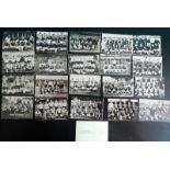 1951-52 COLLECTION OF SMALL BELGIUM TEAMS PHOTOGRAPHIC CARDS X 19
