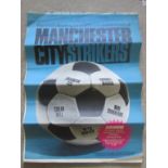 MANCHESTER CITY - LARGE POSTERS X 5