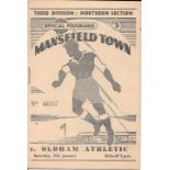 1954-55 MANSFIELD TOWN V OLDHAM ATHLETIC
