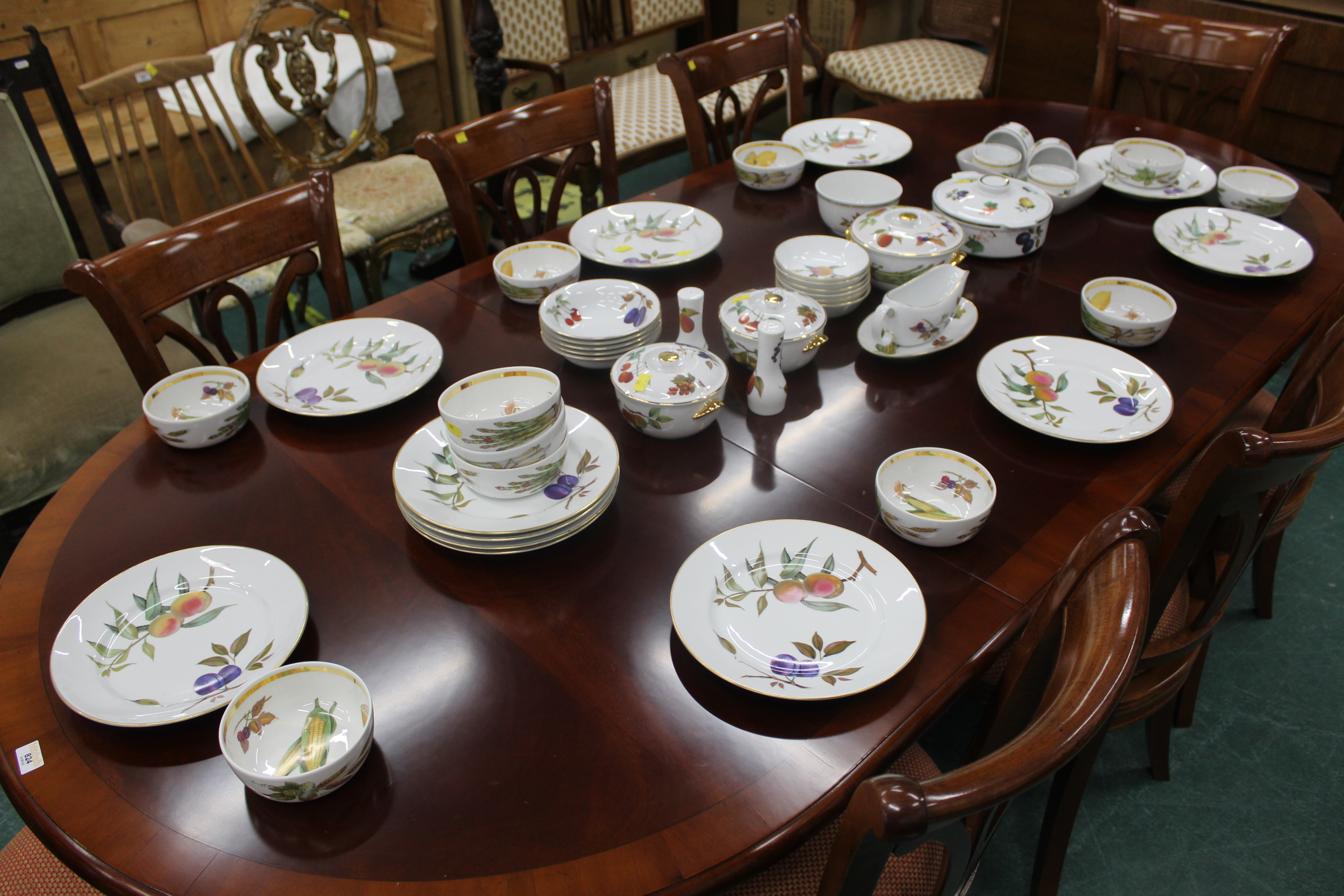 Royal Worcester Evesham pattern part dinner service and small number of similar Alfred Meakin