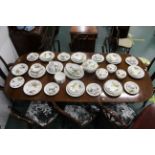 Royal Worcester Evesham pattern dinner service, 60+ pieces, tureens, dinner plates, ashettes, jugs,