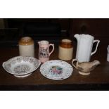 Three boxes of miscellaneous china and p