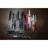 A selection of various pens, to include