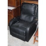 A modern leather effect electric recline